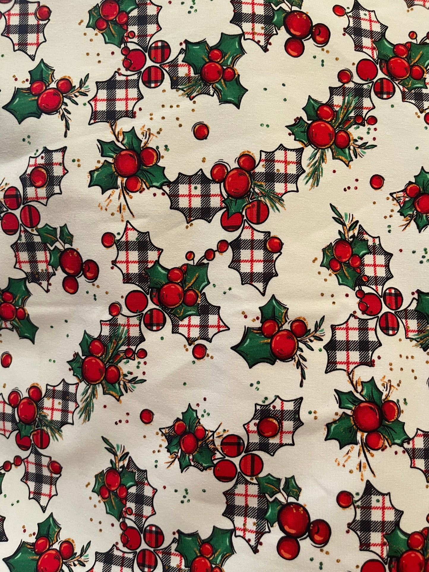 Plaid Holly Berries