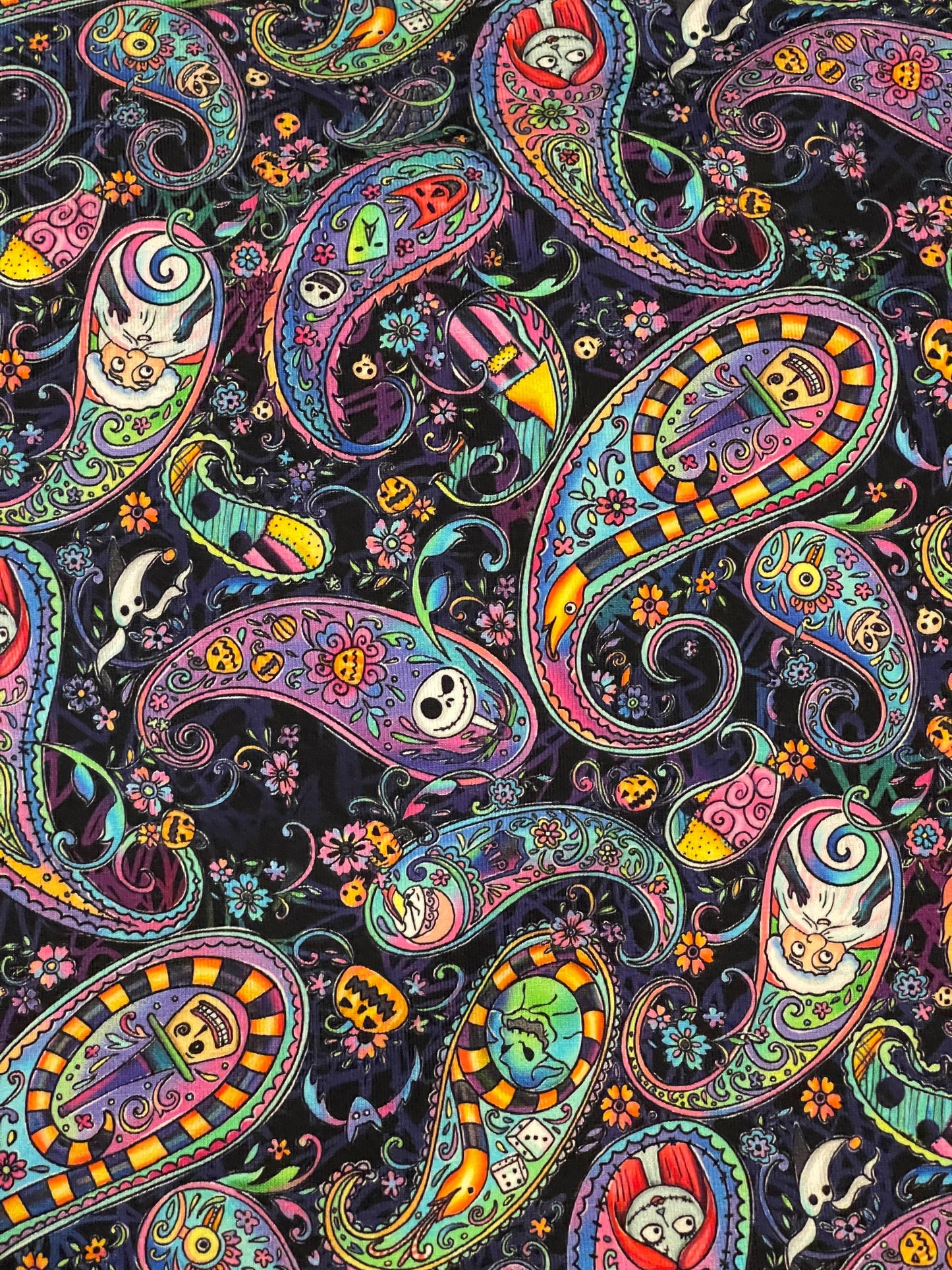 Nightmare Black Paisley